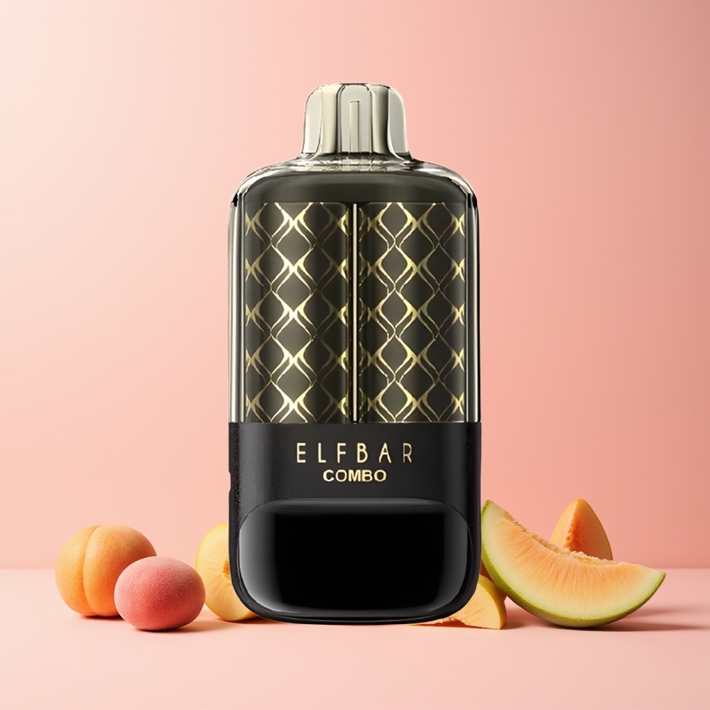 ELF BAR COMBO 25000 Puff Engangs Vape Fersken Mango & Vannmelon Norge Engros 22ml 700mAh Type-C