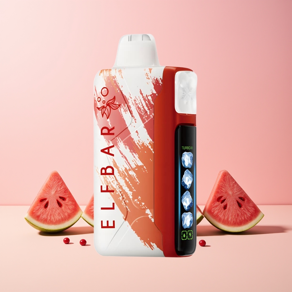 ELF BAR Ice King 40000 Puffs Justerbar Kjøling Vannmelon Is Norge Engros