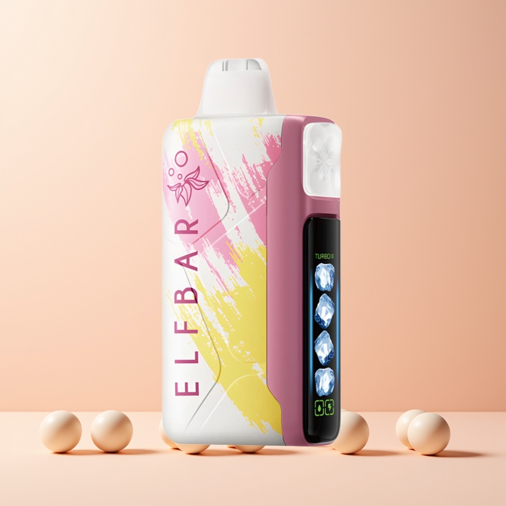 ELF BAR Ice King 40000 Puffs Norge Engros Justerbar Kjøling LCD Fersken+
