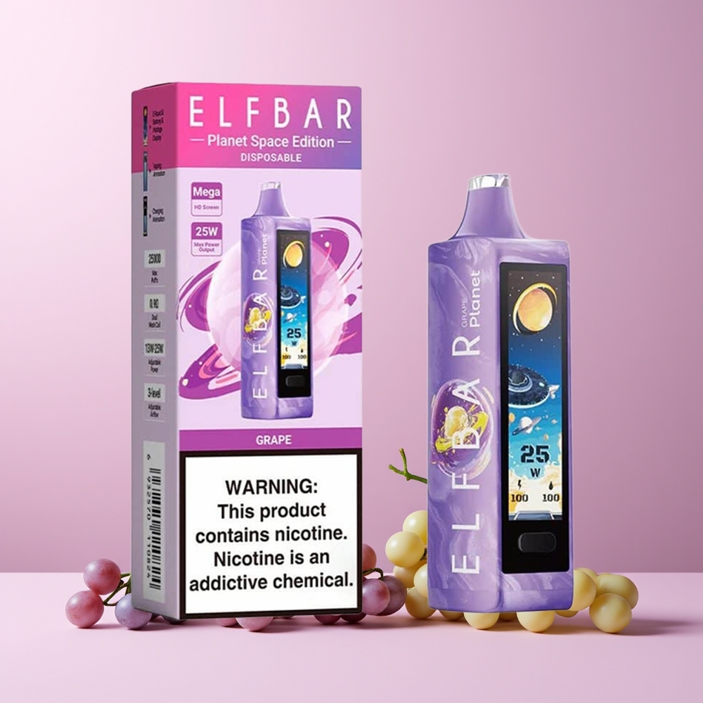 ELF BAR Planet 25000 Puffs Engros Norge Oppladbar 800mAh Mesh Drupe