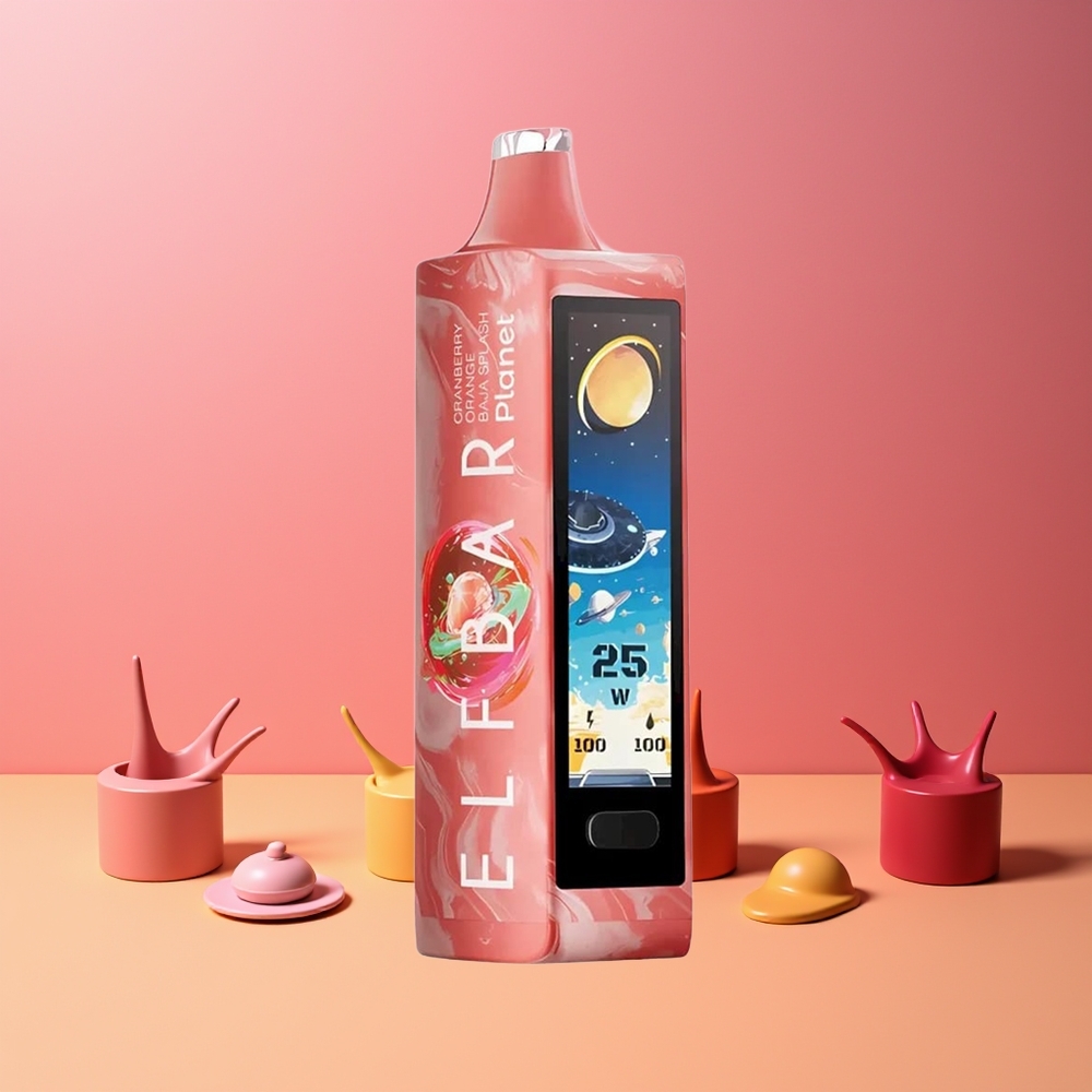 ELF BAR Planet 25000 Puffs Norge Engros Oppladbar 800mAh Månedris Tranebær Appelsin Baja Splash