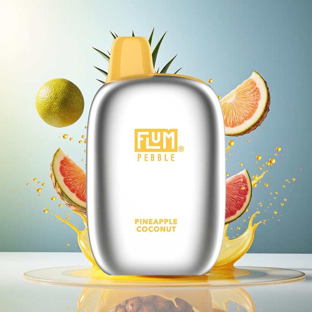 FLUM Pebble 6000 10ml 5% Mesh Coil Type-C Ananas Kokos Norge Engros