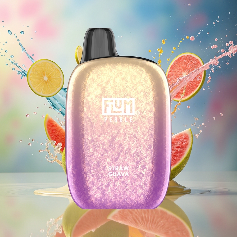 FLUM Pebble 6000 10ml 5% Mesh Coil Type-C Guava Norge Engros