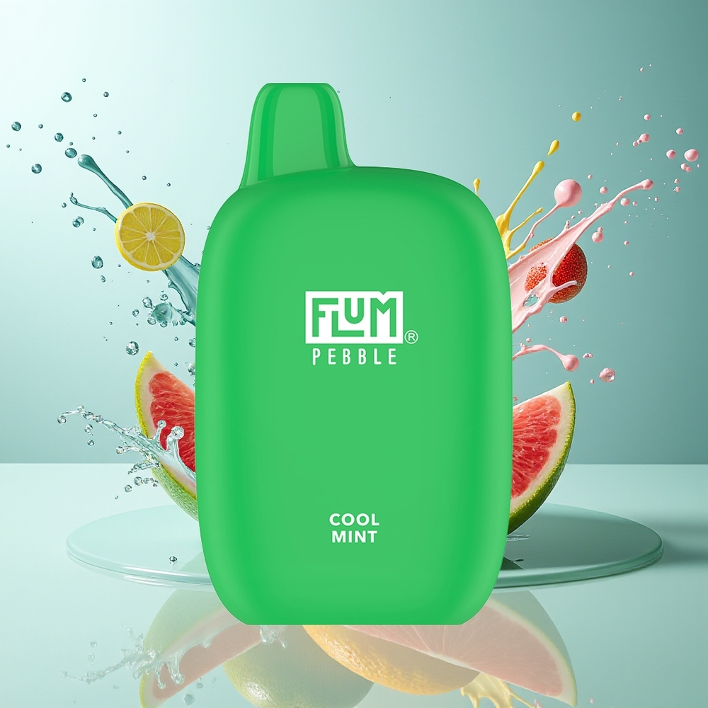 FLUM Pebble 6000 10ml 5% Mesh Coil Type-C Norge Engros Kjølig Mynte