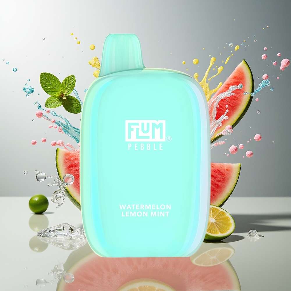 FLUM Pebble 6000 10ml 5% Mesh Coil Type-C Norge Engros Vannmelon Sitrus Mynte
