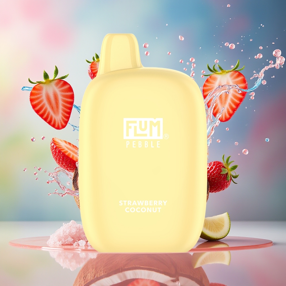 FLUM Pebble 6000 10ml 5% Mesh Type-C Norge Engros Jordbær Kokosnøtt