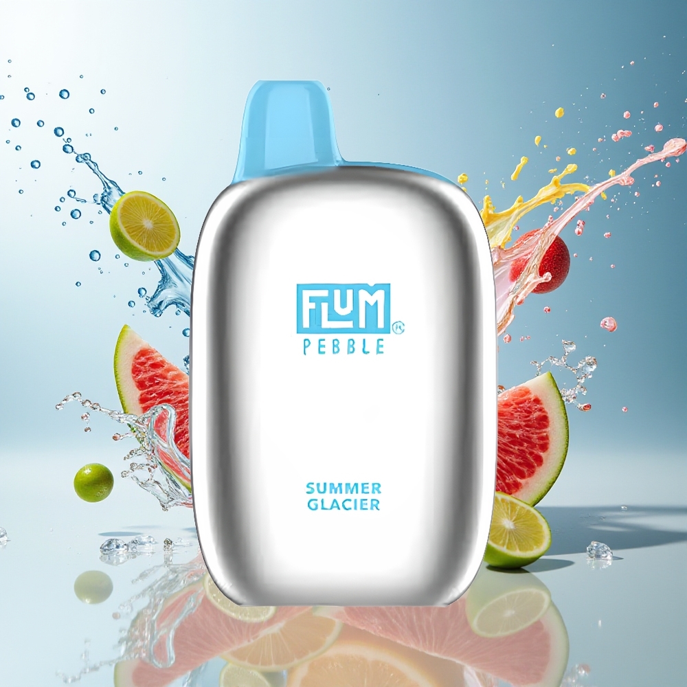 FLUM Pebble 6000 Norge Engros 10ml 5% 500mAh Mesh Coil Type-C Sommarbre