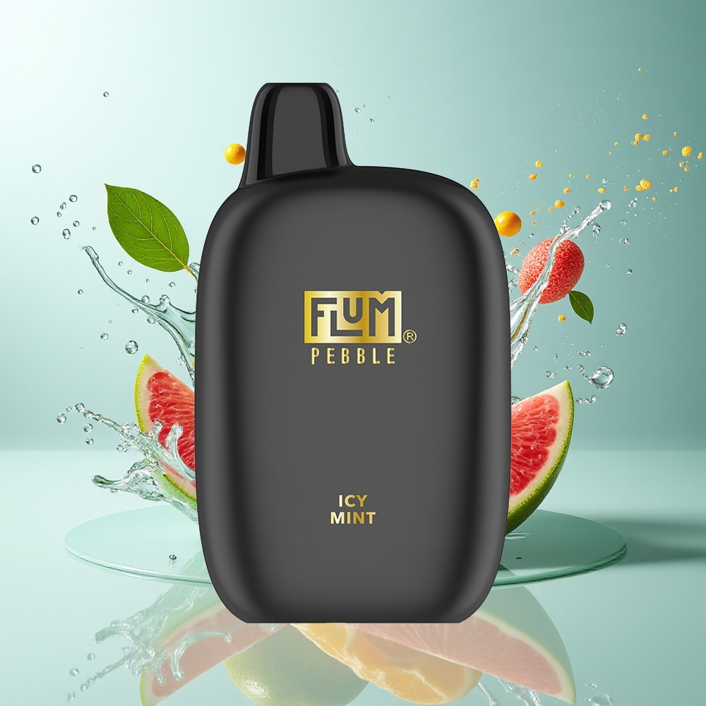 FLUM Pebble 6000 Norge Engros 10ml 5% 500mAh Mesh Type-C Iskald Mynte