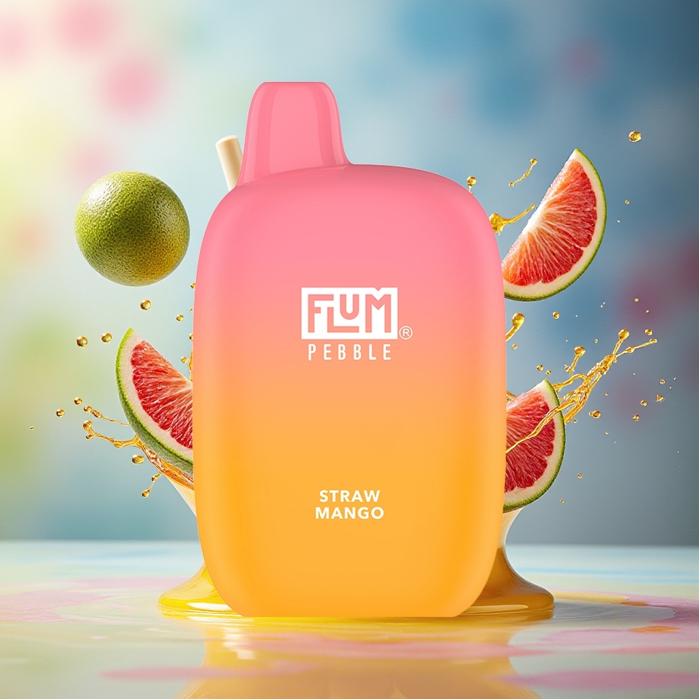 FLUM Pebble 6000 Norge Engros Type-C 10ml 5% Mango (Mango) Mesh Coil 500mAh