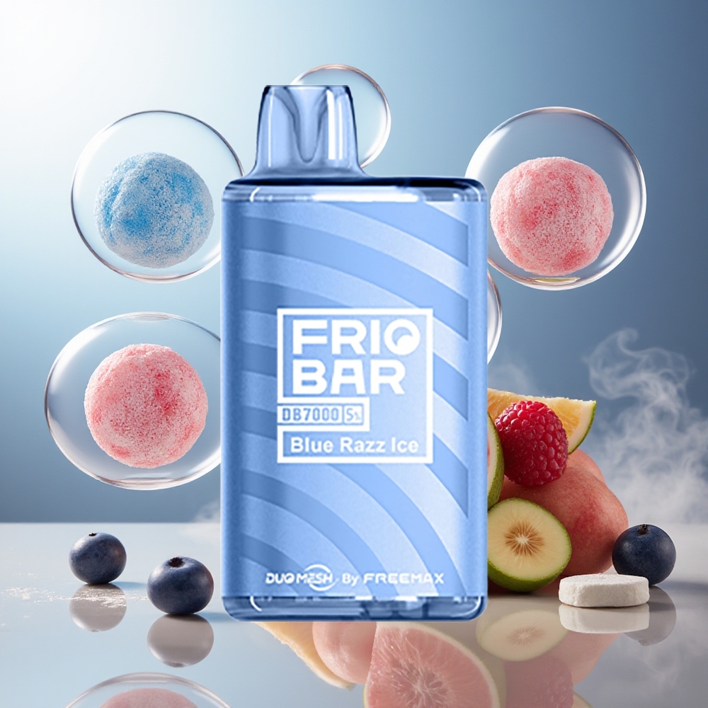 FRIOBAR DB7000 7000 Puffs 16mL Norge Engros Blåbringebær Is