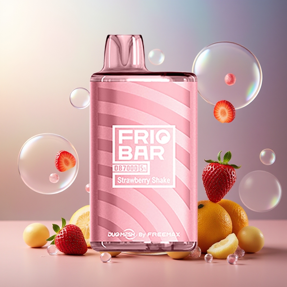 FRIOBAR DB7000 Engangs Vape Jordbærshake 16mL 7000 puff Norge Engros