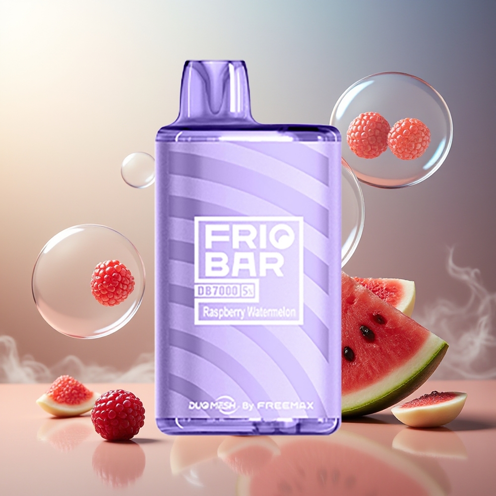 FRIOBAR DB7000 Norge Engros Engangs Vape Bringebær Vannmelon 16mL 7000 Puff 50mg