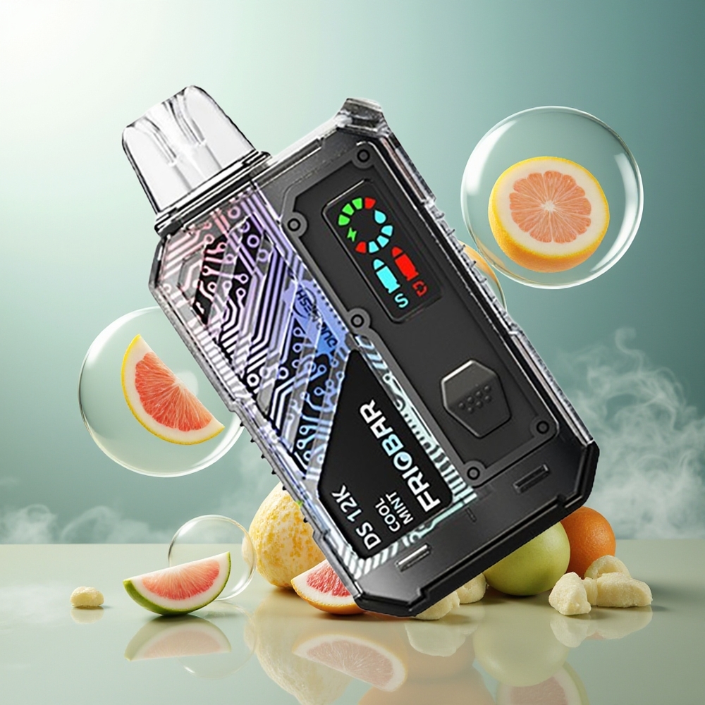 FRIOBAR DS 12K Engangs Vape Kjølig Mynte Norge Engros 10mL 12000 Puff USB-C