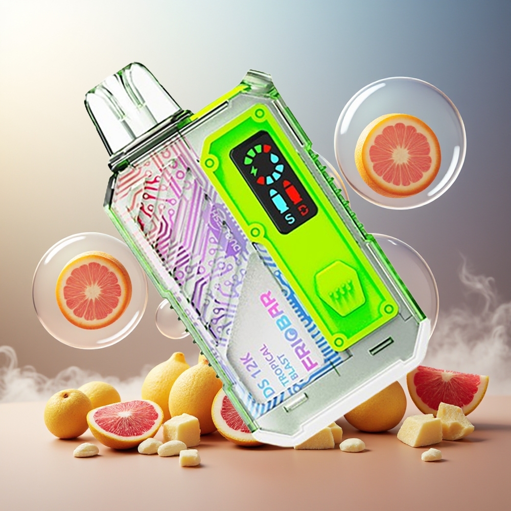 FRIOBAR DS 12K Engangs Vape Tropisk Blast Norge Engros 10mL 50mg 12000 Puff USB-C