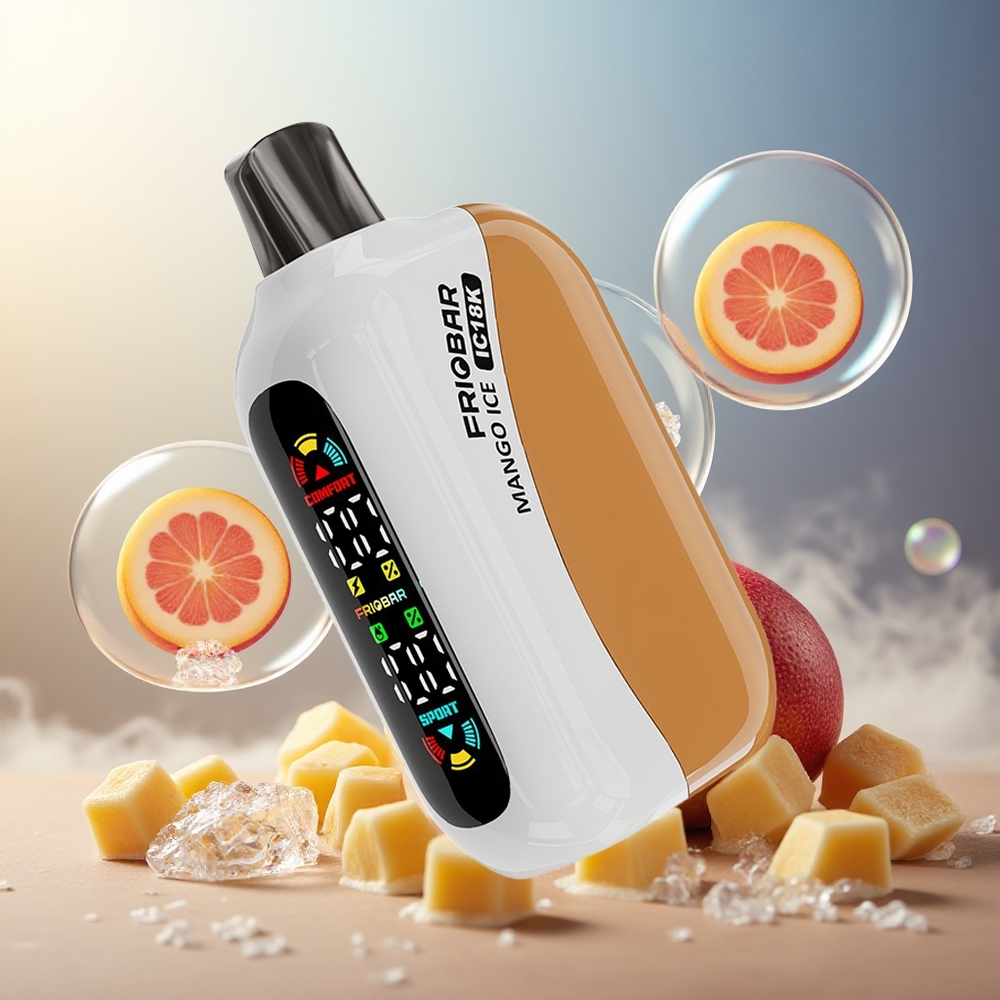 FRIOBAR IC18K 18000 Engangs Vape Mango Is Norge Engros 18mL 18000 Puffs USB-C