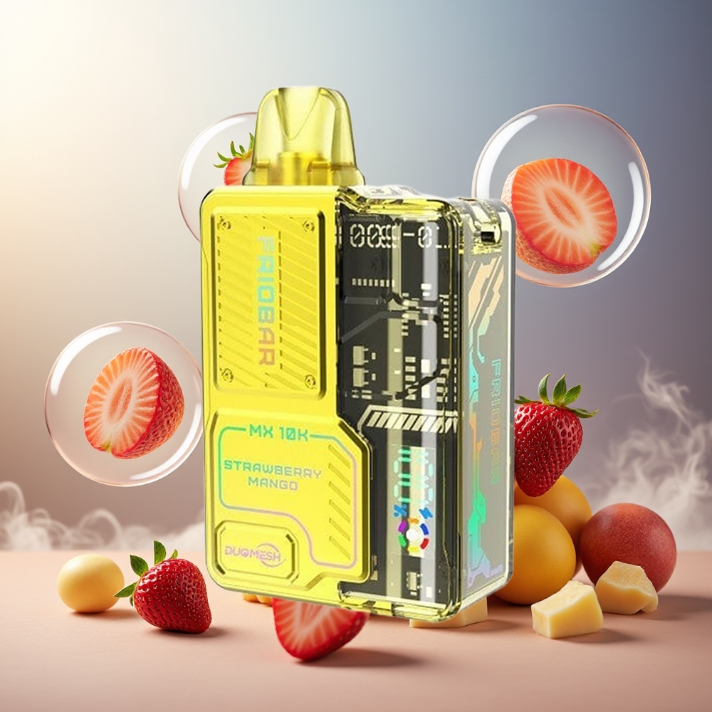 FRIOBAR MX 10K Engangs Vape Jordbær Mango Norge Engros 10mL 10000 Pust 50mg/mL