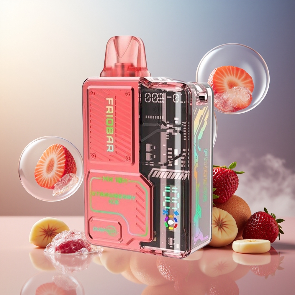 FRIOBAR MX 10K Engangsdamp Jordbær Is Norge Engros 10mL 10000Puff 50mg