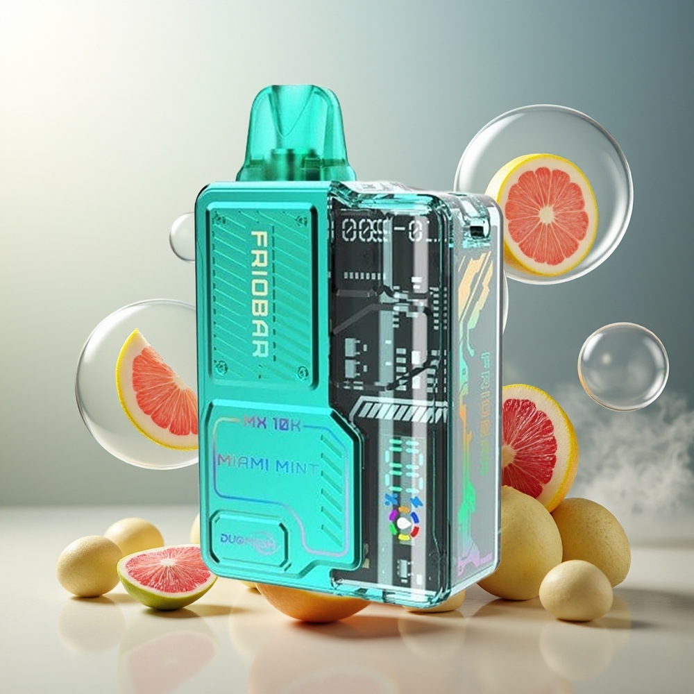 FRIOBAR MX 10K Norge Engros Engangs Vape Miami Mynte 10mL 10000 Puff 50mg/mL