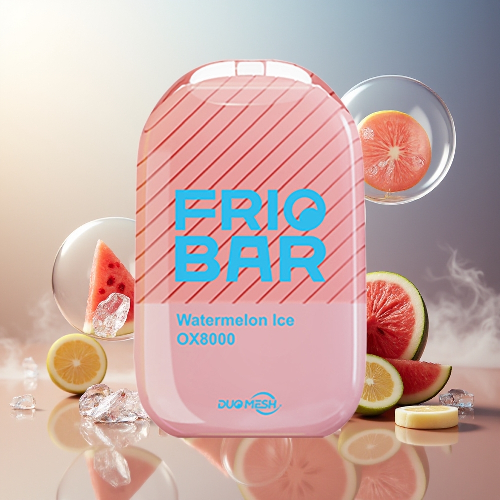 FRIOBAR OX8000 8000 Puffs 16mL 50mg Norge Engros Vannmelon Is
