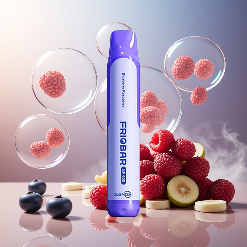 FRIOBAR SF600 600mAh Norge Engros Blåbær Bringebær Engangs Vape