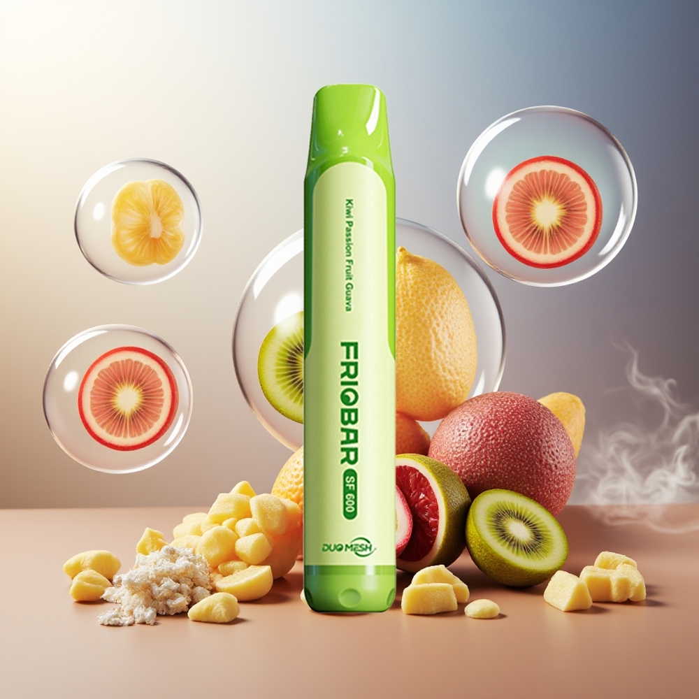 FRIOBAR SF600 Norge Engros Engangs Vape Kiwi Pasjonsfrukt Guava