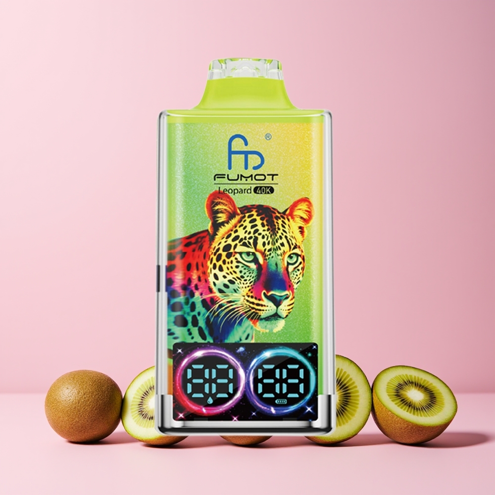 Fumot Leopard 40K Norge Engros Kiwi Pasjonsfrukt Guava 5% Nicotine 700mAh Dual Mesh Type-C