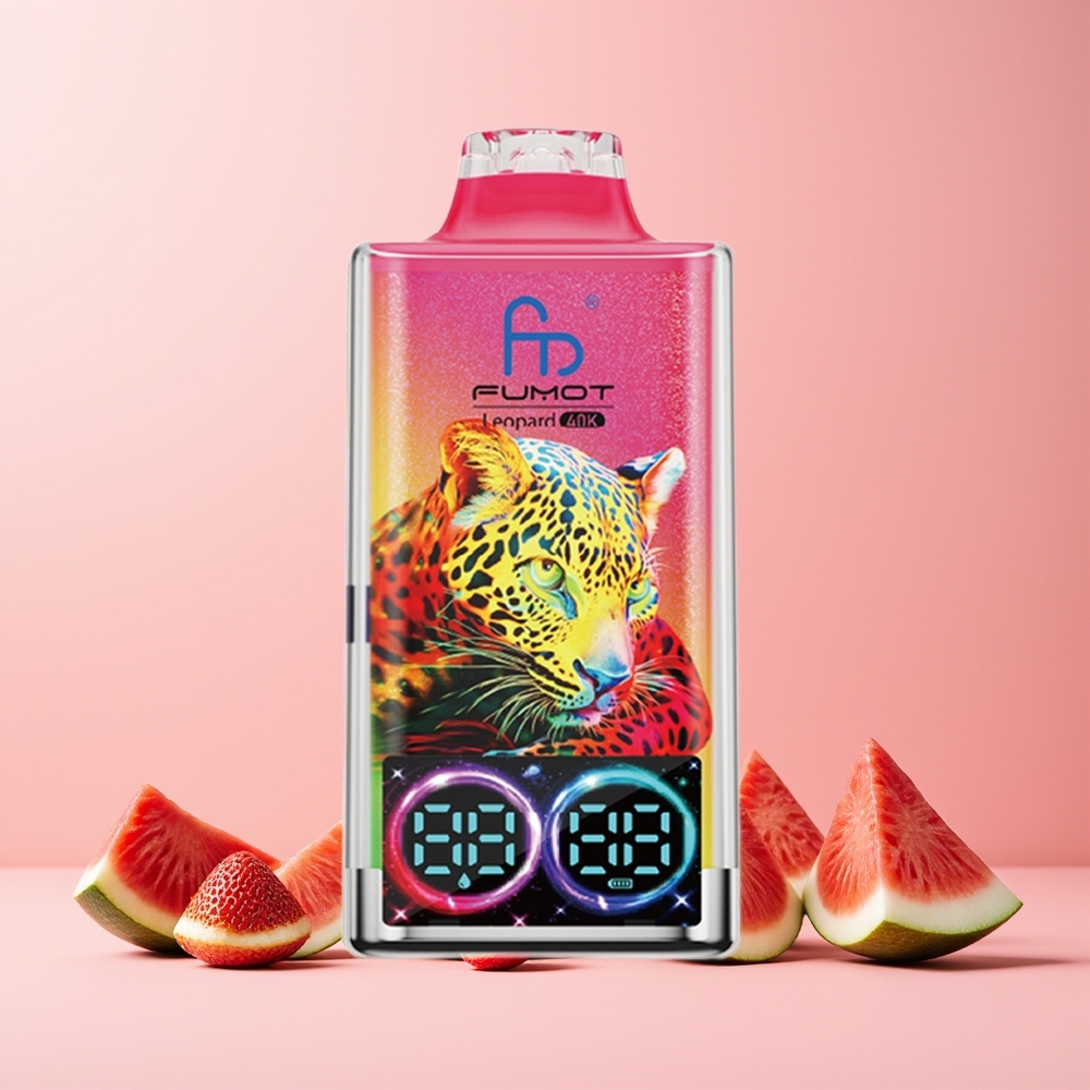 Fumot Leopard 40K Puffs Norge Engros 5% Nicotine 700mAh Type-C Jordbær Vannmelon