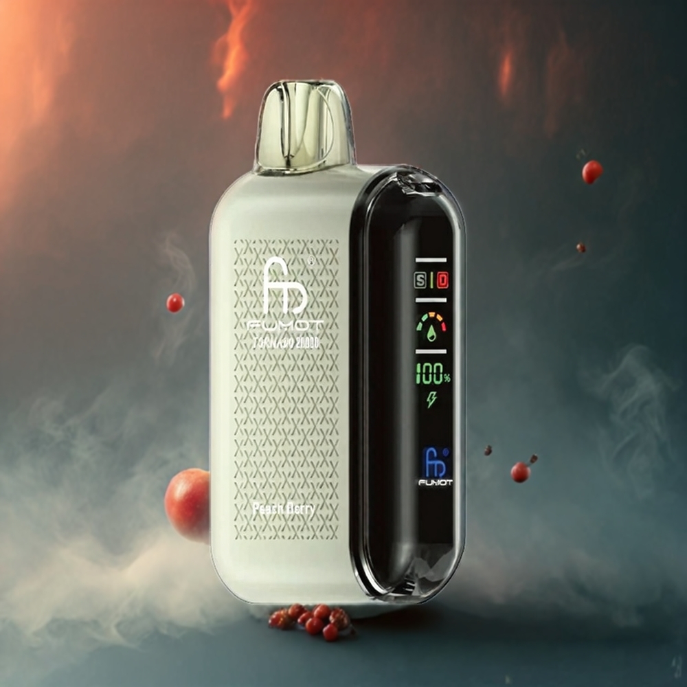 Fumot Tornado 20000 Puffs Dual Mesh 20ml Norge Engros Fersken Bær