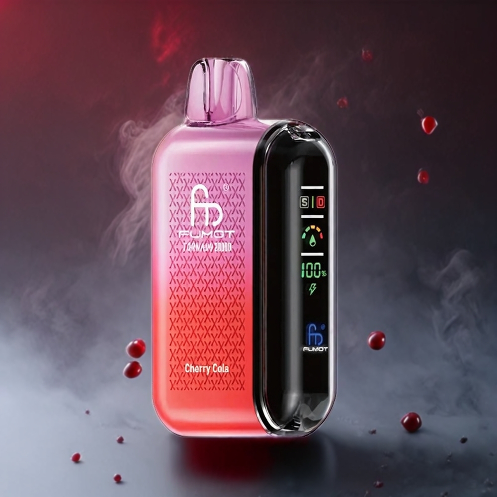 Fumot Tornado 20000 Puffs Dual Mesh Cherry Cola Norge Engros