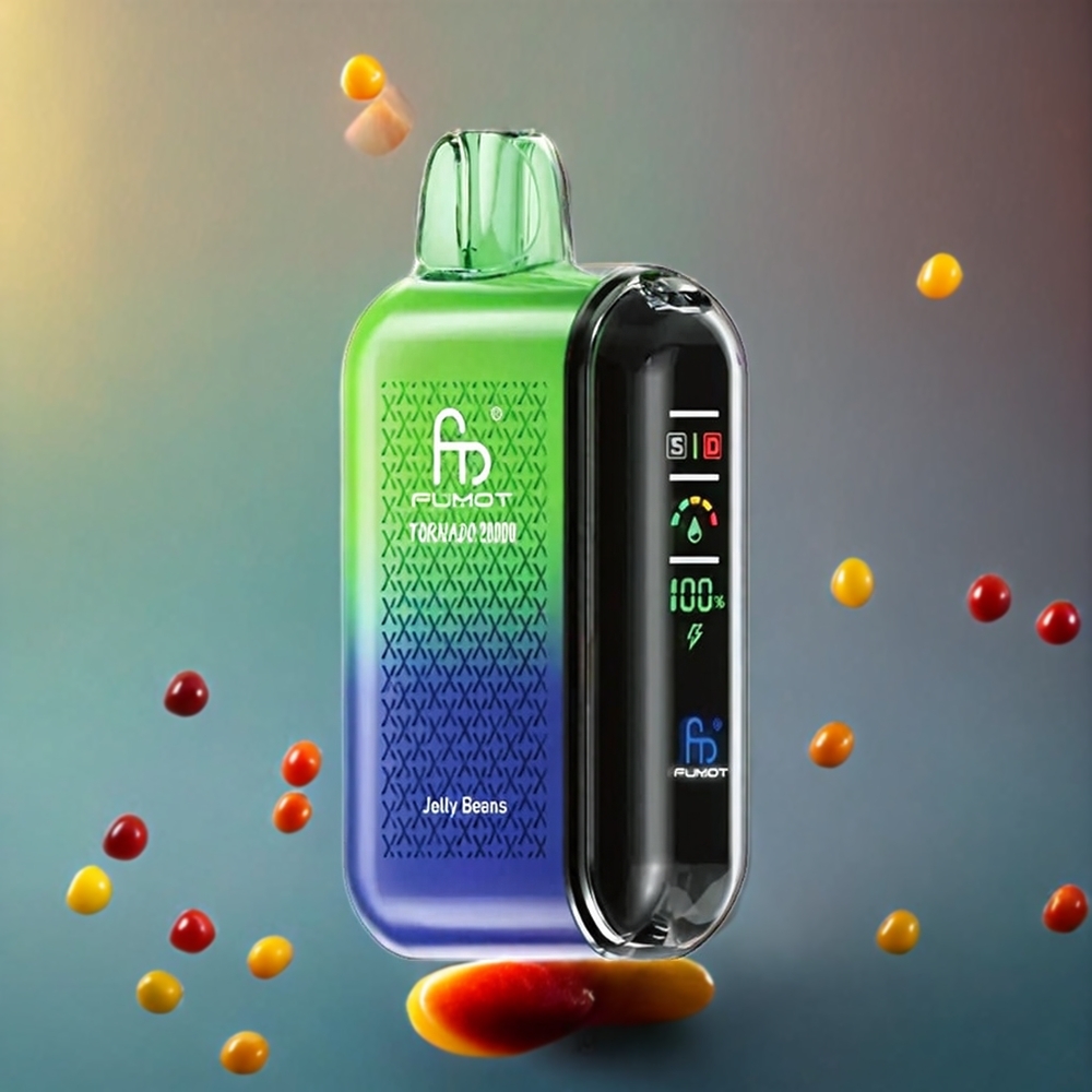 Fumot Tornado 20000 Puffs Dual Mesh Coil Smart Display Norge Engros