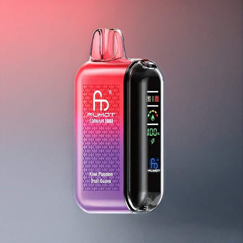 Fumot Tornado 20000 Puffs Norge Engros Dual Mesh Coil Kiwi Pasjonsfrukt Guava