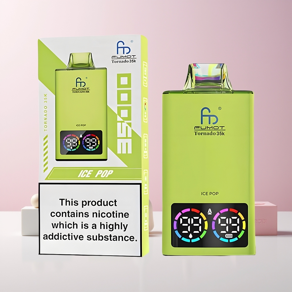 Fumot Tornado 35000 Dual Mesh RGB 15ml 700MAH Norge Engros Ispops