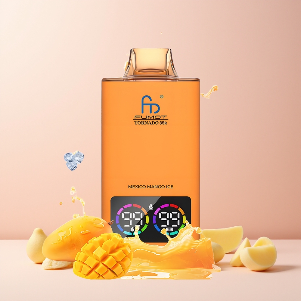 Fumot Tornado 35000 Norge Engros Dual Mesh Coil 15ml USB-C Mexico Mango Is