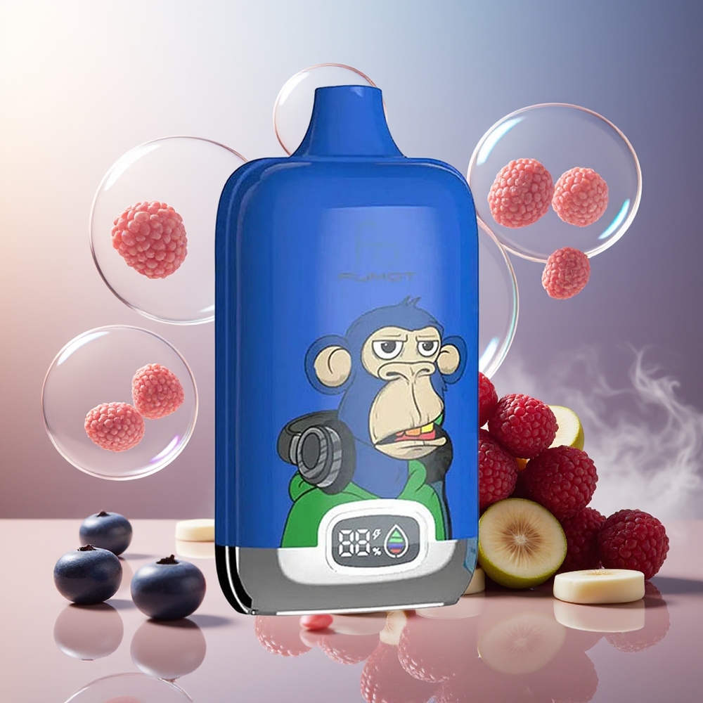 Fumot Tornado Digital Box 12000 Puffs Norge Engros Blåbær Bringebær MTL Mesh 20ml