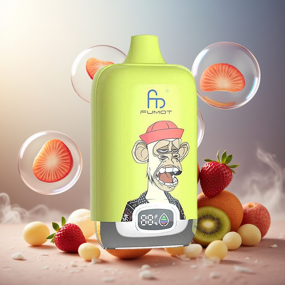 Fumot Tornado Digital Box 12000 Puffs Norge Engros Jordbær Kiwi MTL Draw Mesh Coil Type-C 20ml