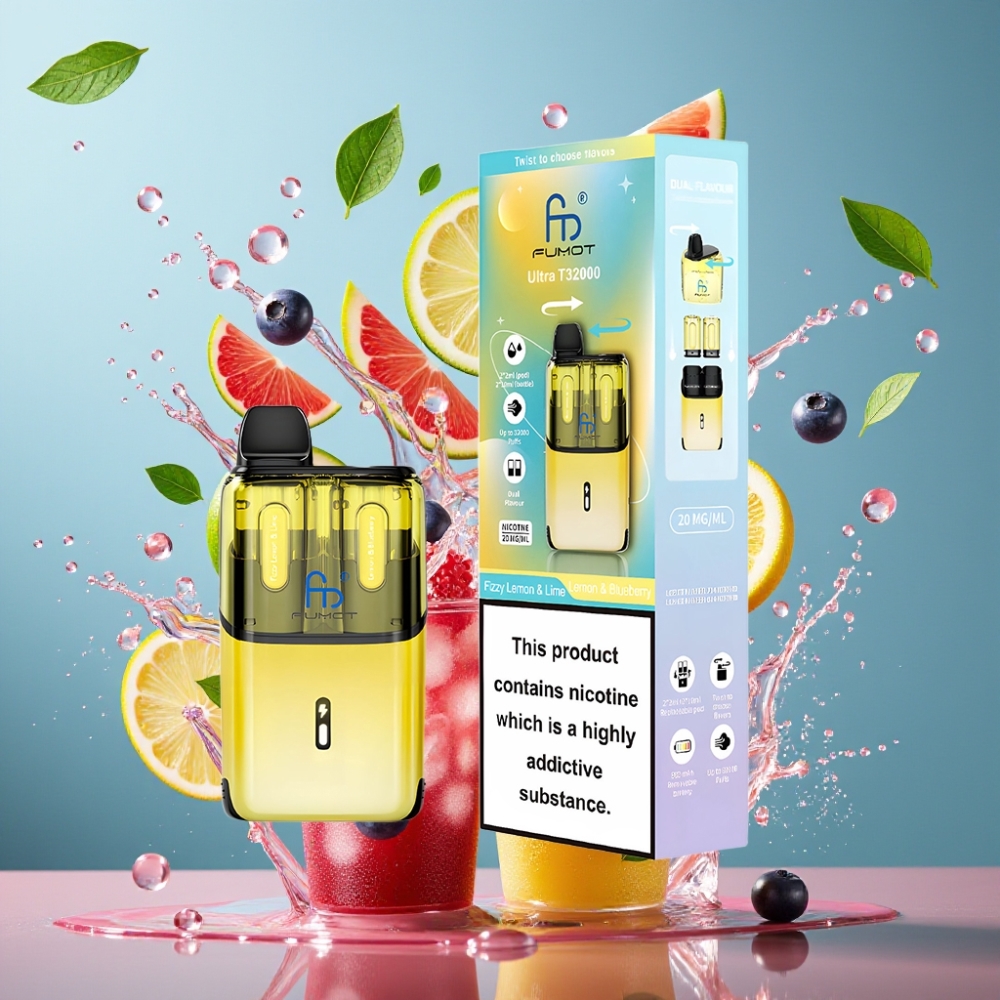 Fumot Ultra T32000 Norge Engros Sitron & Lime & Sitron & Blåbær 32000 Puffs 24ml