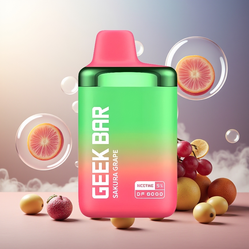 GEEK BAR DF8000 Engangs Vape Sakura Drue Norge Engros 8000 Puff 14mL 20mg/mL