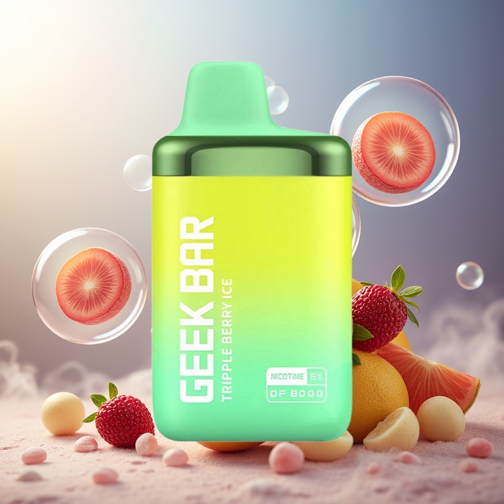 GEEK BAR DF8000 Norge Engros Engangsdamper Trippelbær Is 8000 puff 14mL 20mg/mL