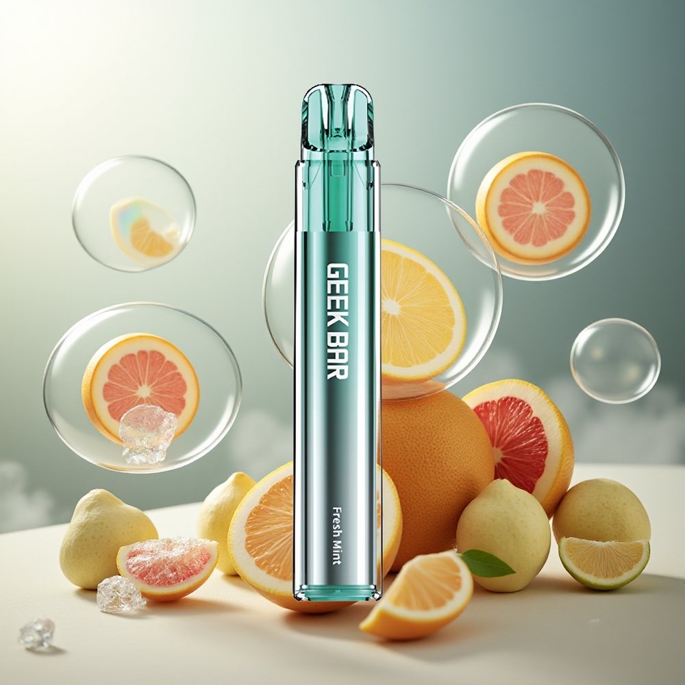 GEEK BAR Elite 1000 Puffs 650mAh Mesh Coil Friskt Mynte Norge Engros