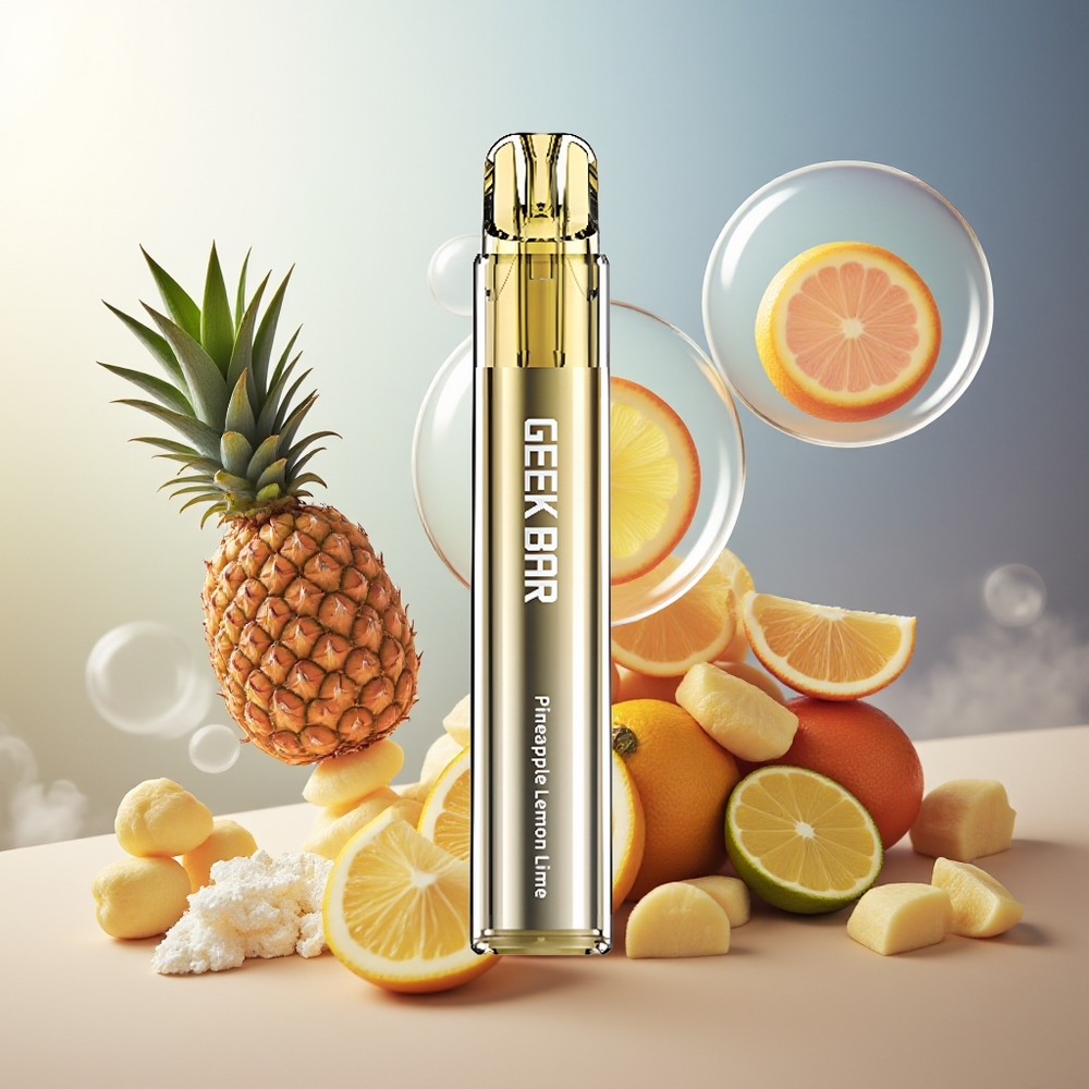 GEEK BAR Elite 1000 Puffs Norge Engros Ananas Sitron Lime Mesh Coil 650mAh