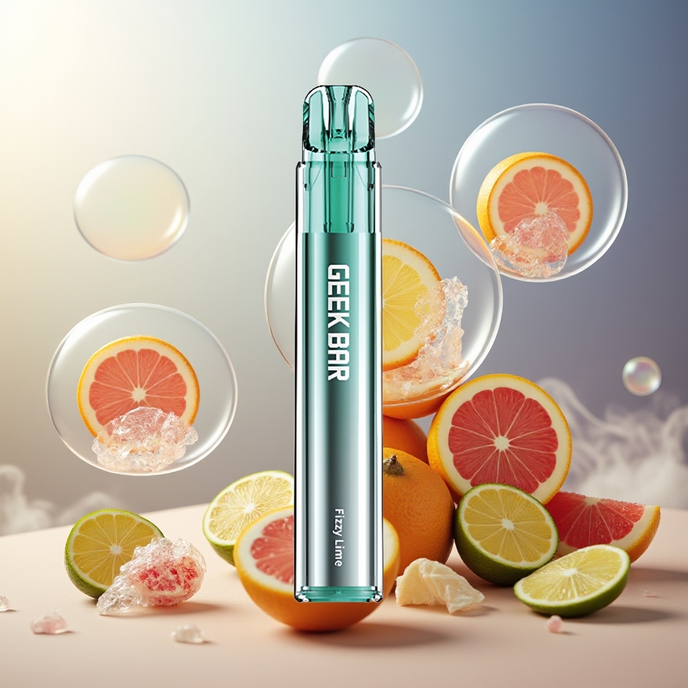 GEEK BAR Elite 1000 Puffs Norge Engros Fizzende Lime Mesh Coil 650mAh