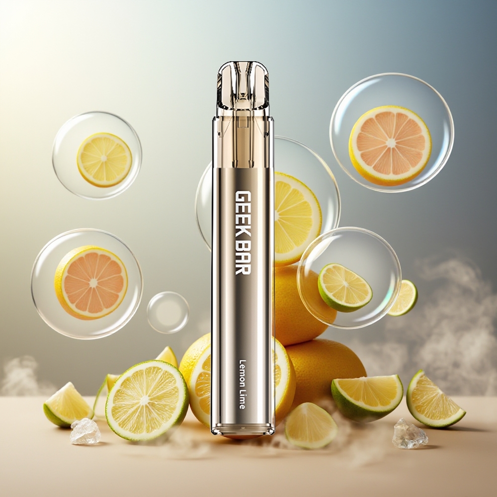 GEEK BAR Elite 1000 Puffs Norge Engros Sitron Lime 650mAh Mesh Coil 20 mg/ml