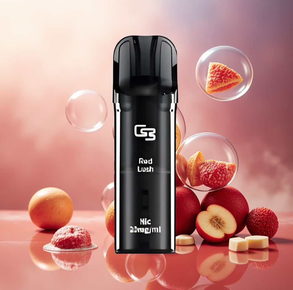 GEEK BAR Elite Prefilled 2.0ml 650mAh Aluminium Magnetisk Rød Norge Engros