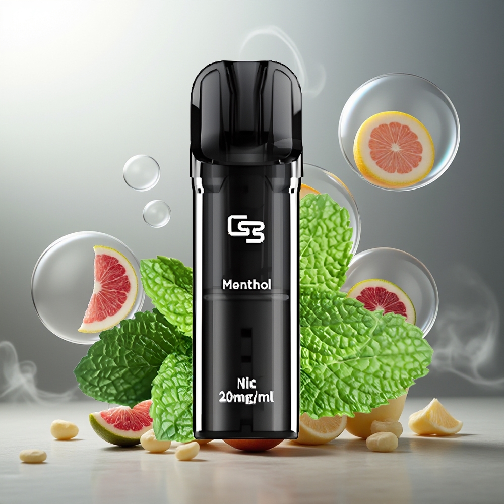 GEEK BAR Elite Prefilled 2.0ml Aluminium Plastikk 650mAh Magnetisk Bypass Kjølig Grå Norge Engros