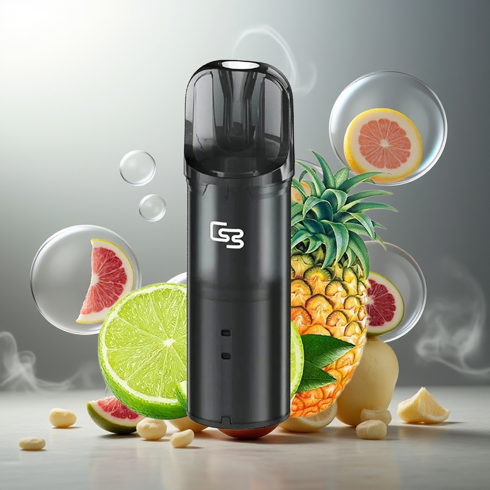 GEEK BAR Elite Prefilled 2.0ml Aluminium Plastikk 650mAh Magnetisk Bypass Kjølig Grå Norge Engros
