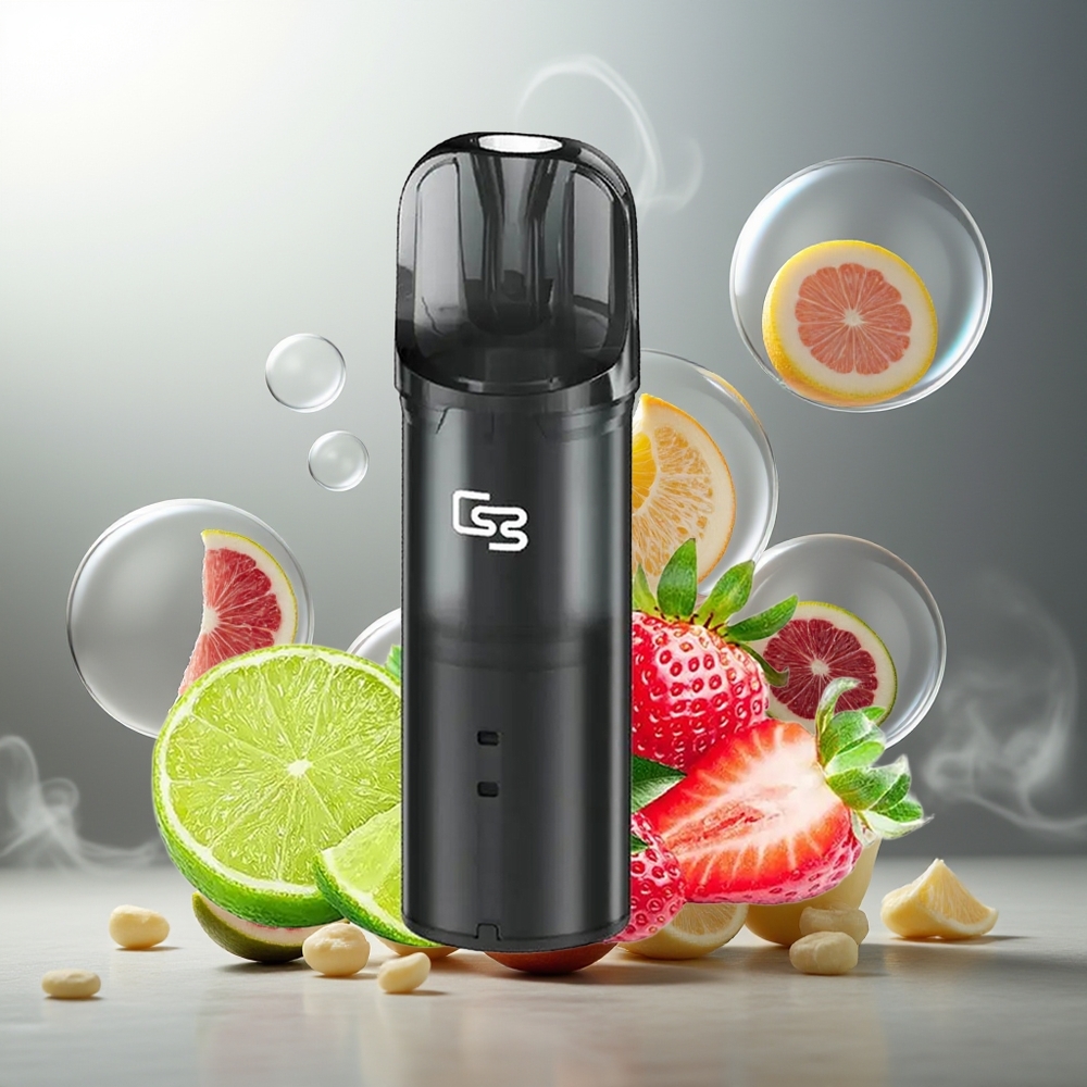 GEEK BAR Elite Prefilled 2.0ml Aluminium Plastikk 650mAh Magnetisk Bypass Kjølig Grå Norge Engros