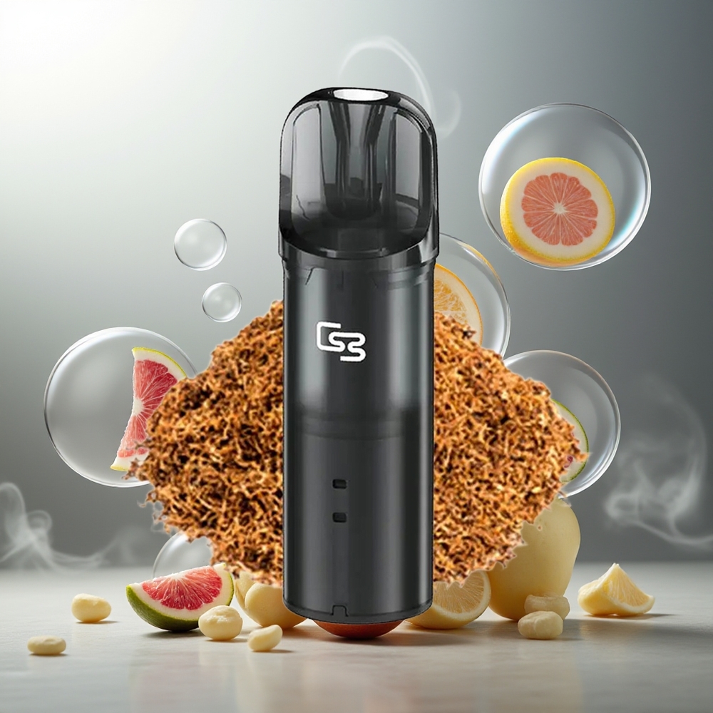 GEEK BAR Elite Prefilled 2.0ml Aluminium Plastikk 650mAh Magnetisk Bypass Kjølig Grå Norge Engros