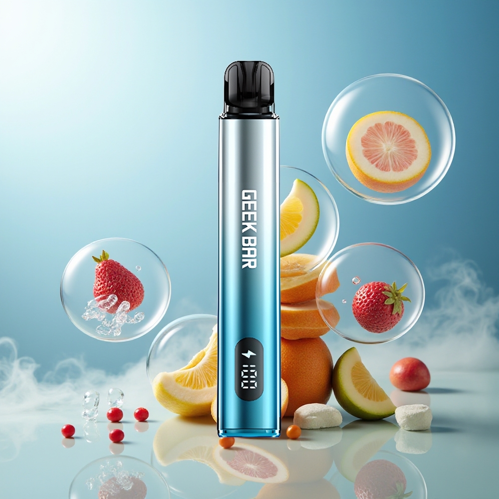 GEEK BAR Elite Prefilled 2.0ml Aluminium Plastikk 650mAh Magnetisk Himmelblå Norge Engros