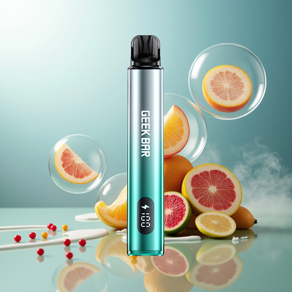 GEEK BAR Elite Prefilled 2 Magnetisk Aluminium Alloy 650mAh 2.0ml Bypass Norge Engros Aqua