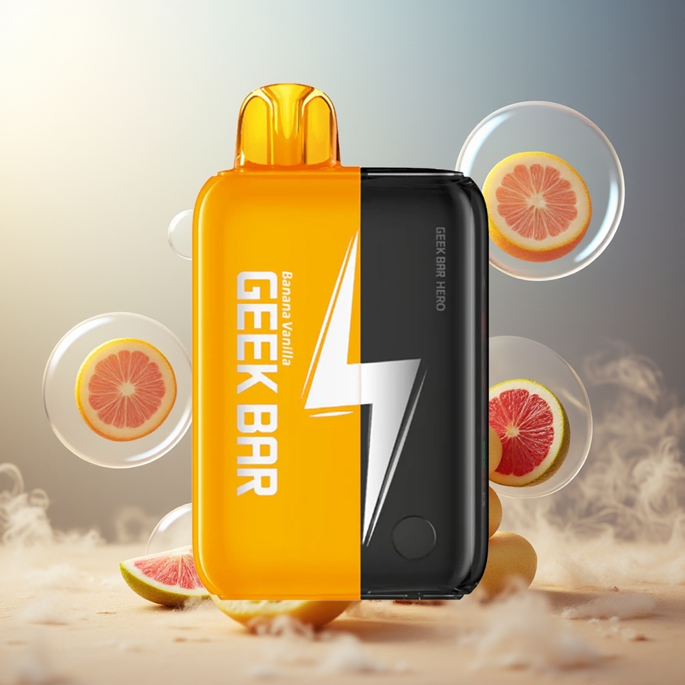 GEEK BAR Hero 20000 Puffs Norge Engros Banan Vanilje USB-C 1200mAh VPU